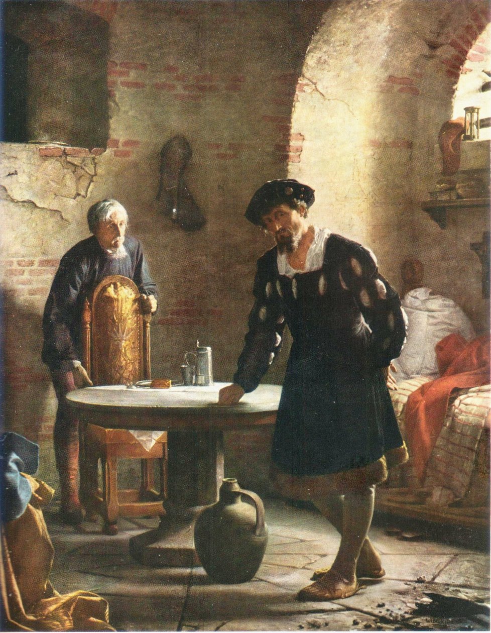 Christian II Imprisoned in the Tower at Sønderborg Castle by Carl Bloch