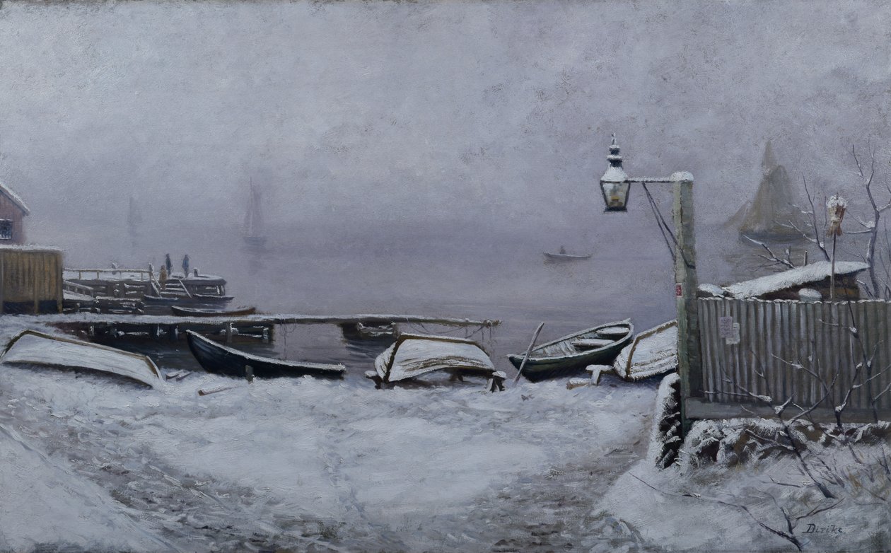 December Day Near Drøbak by Carl Edvard Diriks