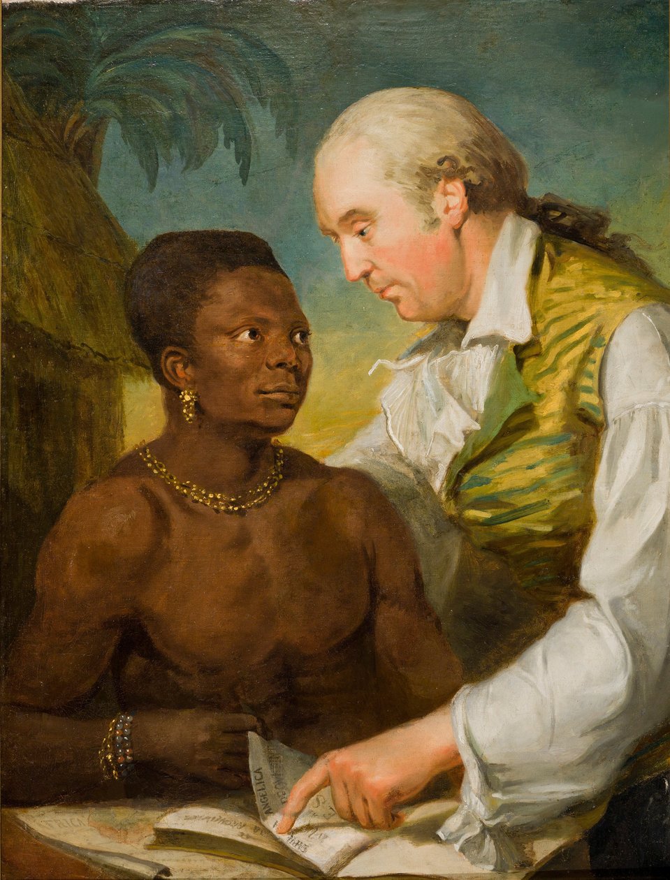 Double Portrait of Carl Bernhard Wadström and Prince Peter Panah by Carl Frederik von Breda