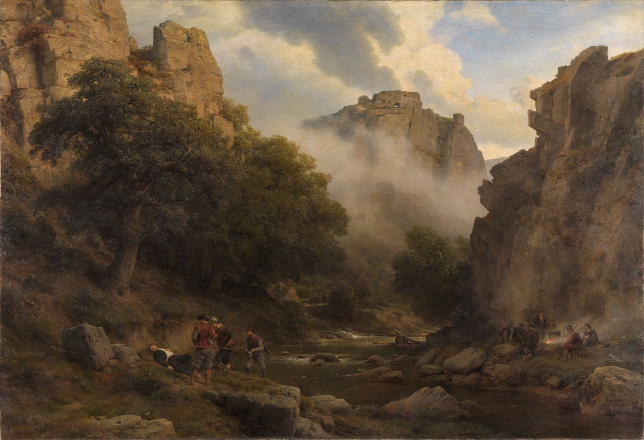 The Bodetal in the Harz by Carl Friedrich Lessing