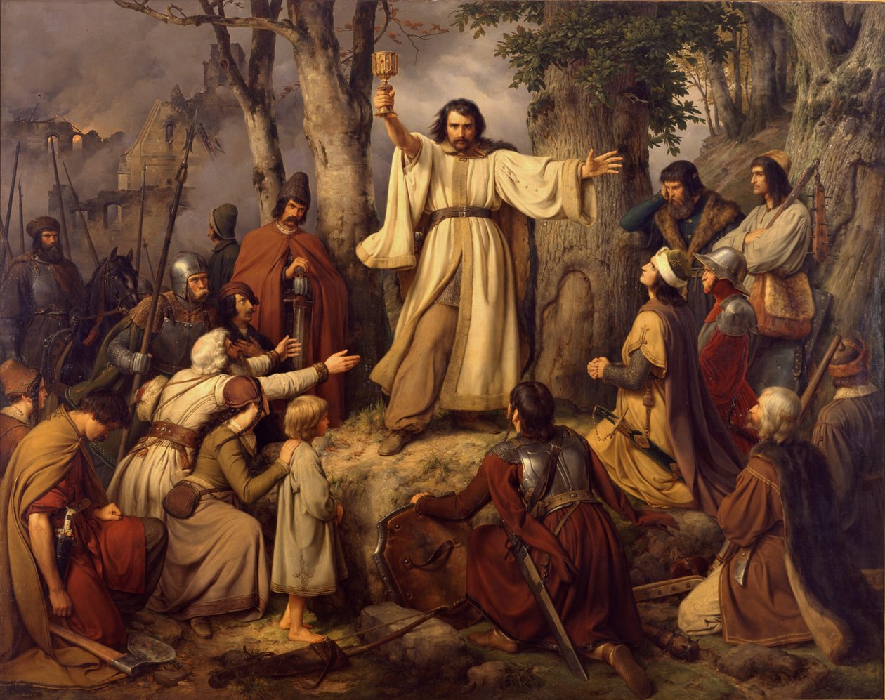 Hussite Sermon by Carl Friedrich Lessing