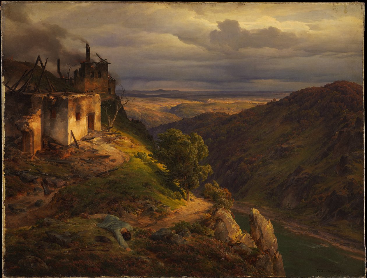 Landscape by Carl Friedrich Lessing