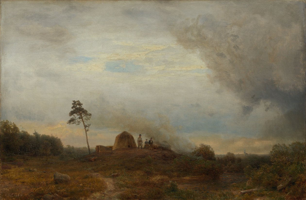 Polish Encampment in the Heath by Carl Friedrich Lessing