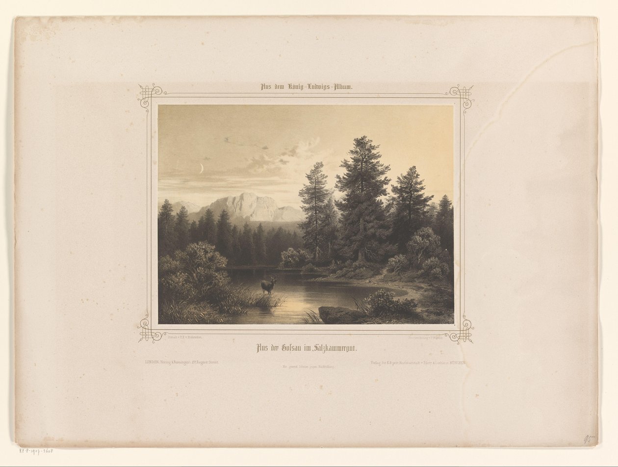 View of a Water in Salzkammergut by Carl Friedrich Würthle