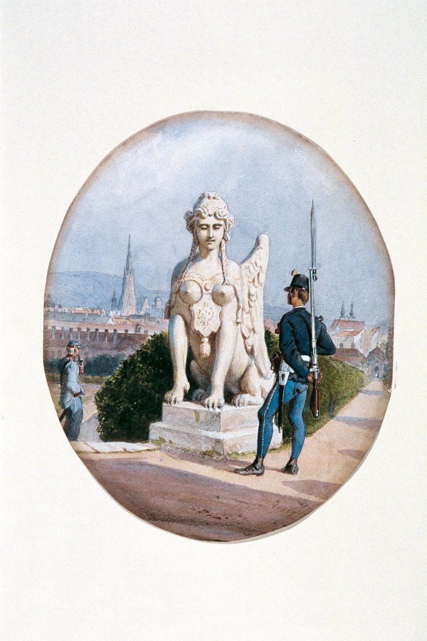 An Infantryman as a Sentry in Front of the Upper Belvedere by Carl Goebel d. J.
