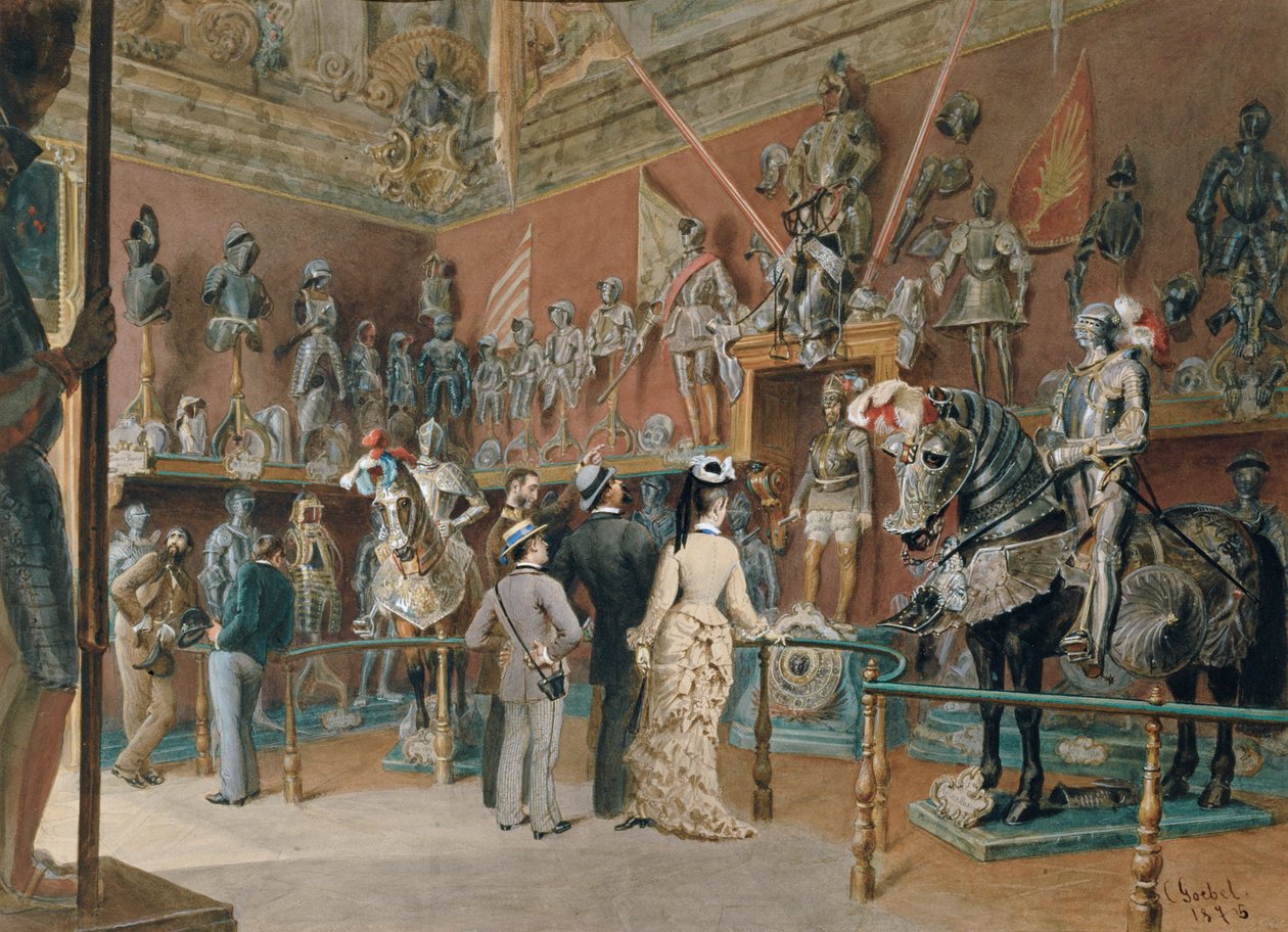 The Armory I of the Ambras Collection by Carl Goebel der Jüngere