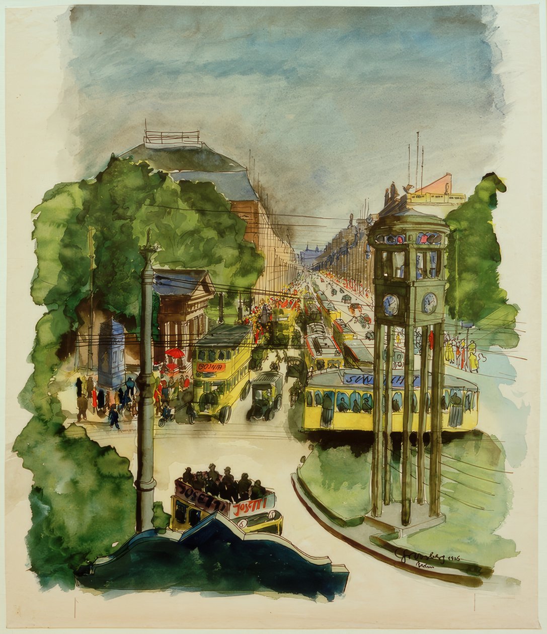 Potsdamer Platz by Carl Grossberg