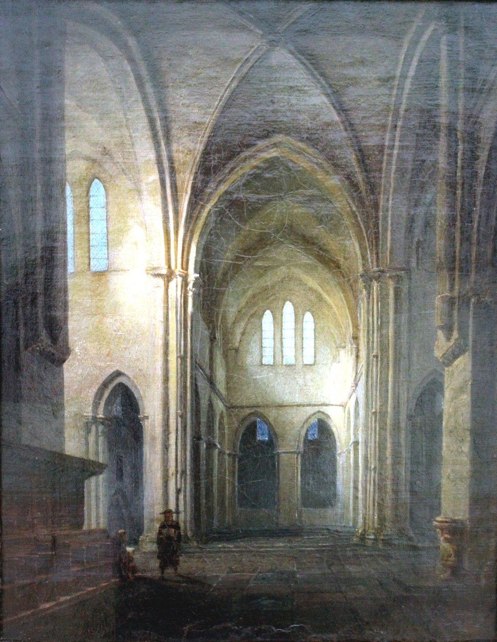 Monastery Church Riddagshausen / Interior of a Gothic Church by Carl Gustav Carus