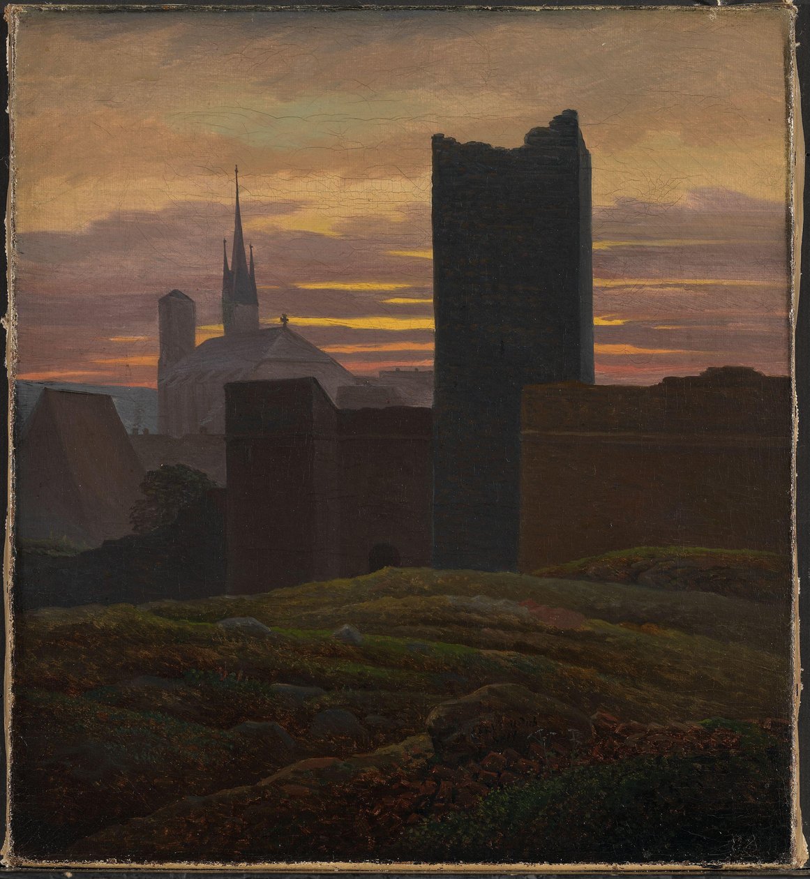The Imperial Castle, Eger by Carl Gustav Carus