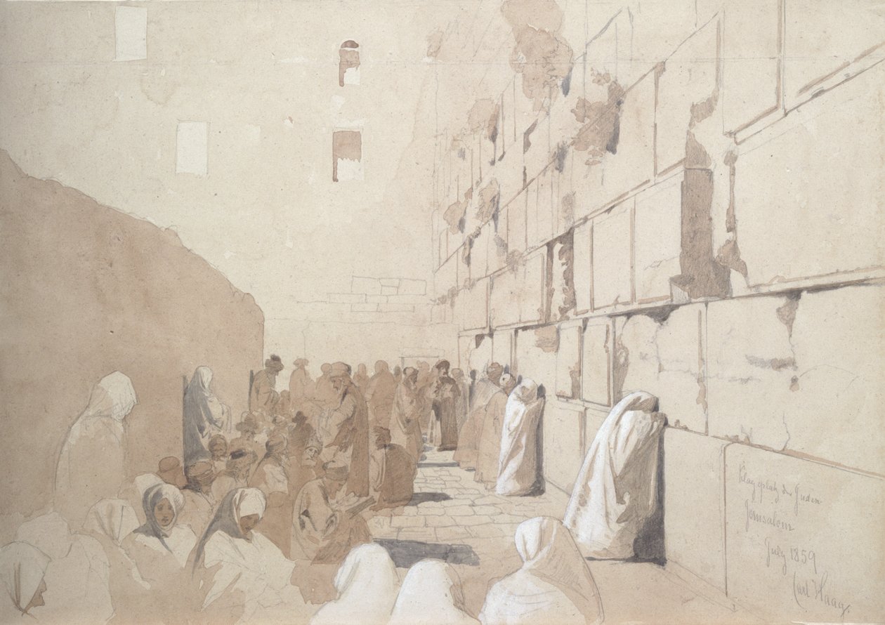 Wailing Wall at Jerusalem by Carl Haag: Buy fine art prints