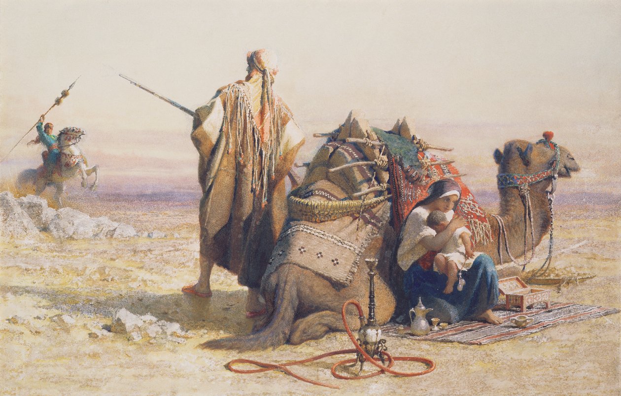 Danger in the Desert, 1867 by Carl Haag