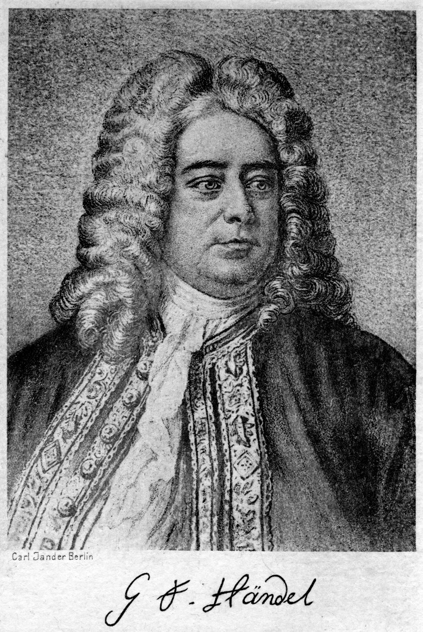 George Frideric Handel, German-born British composer by Carl Jander
