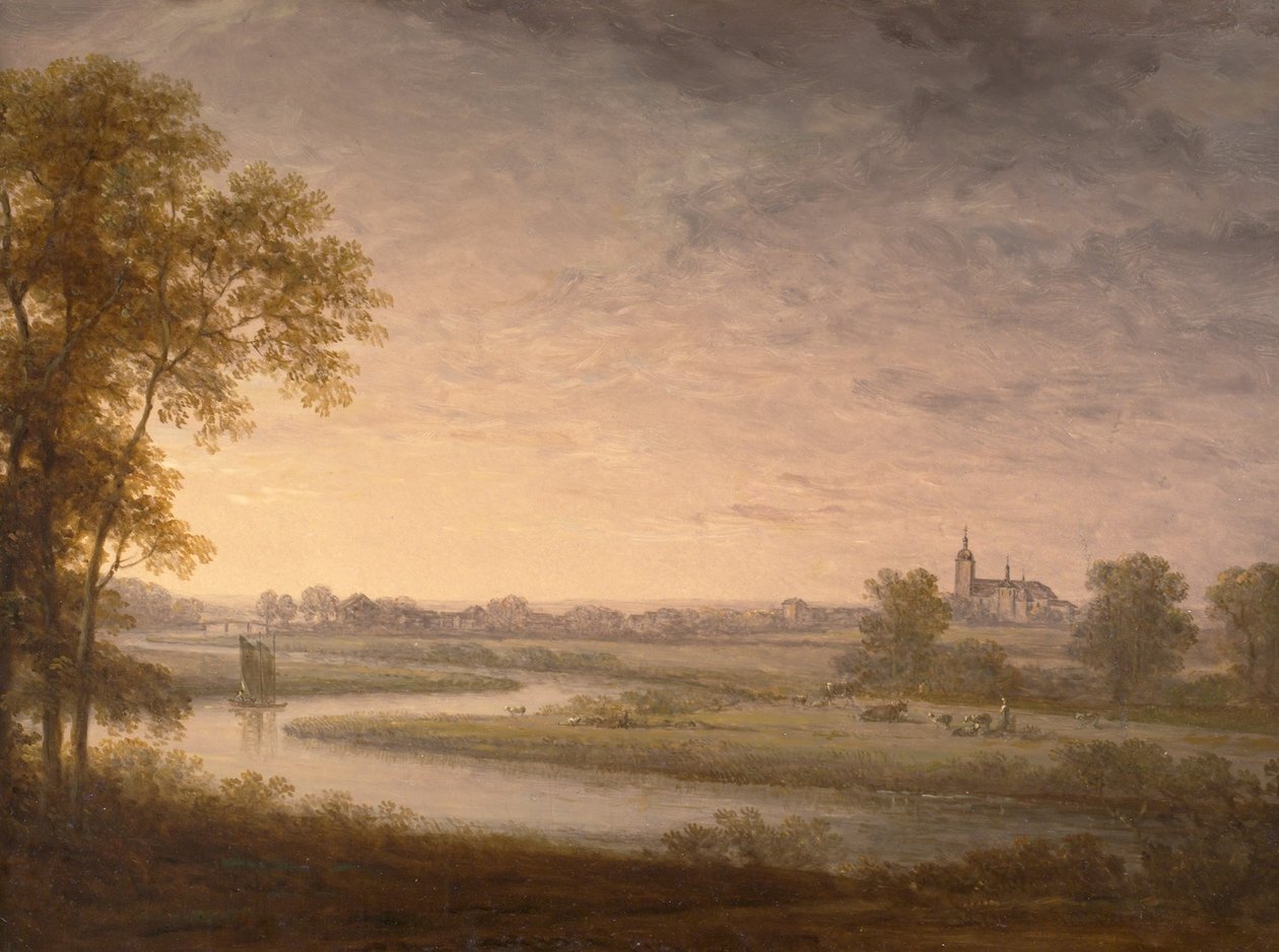 Vast Landscape with Västerås in the Background by Carl Johan Fahlcrantz