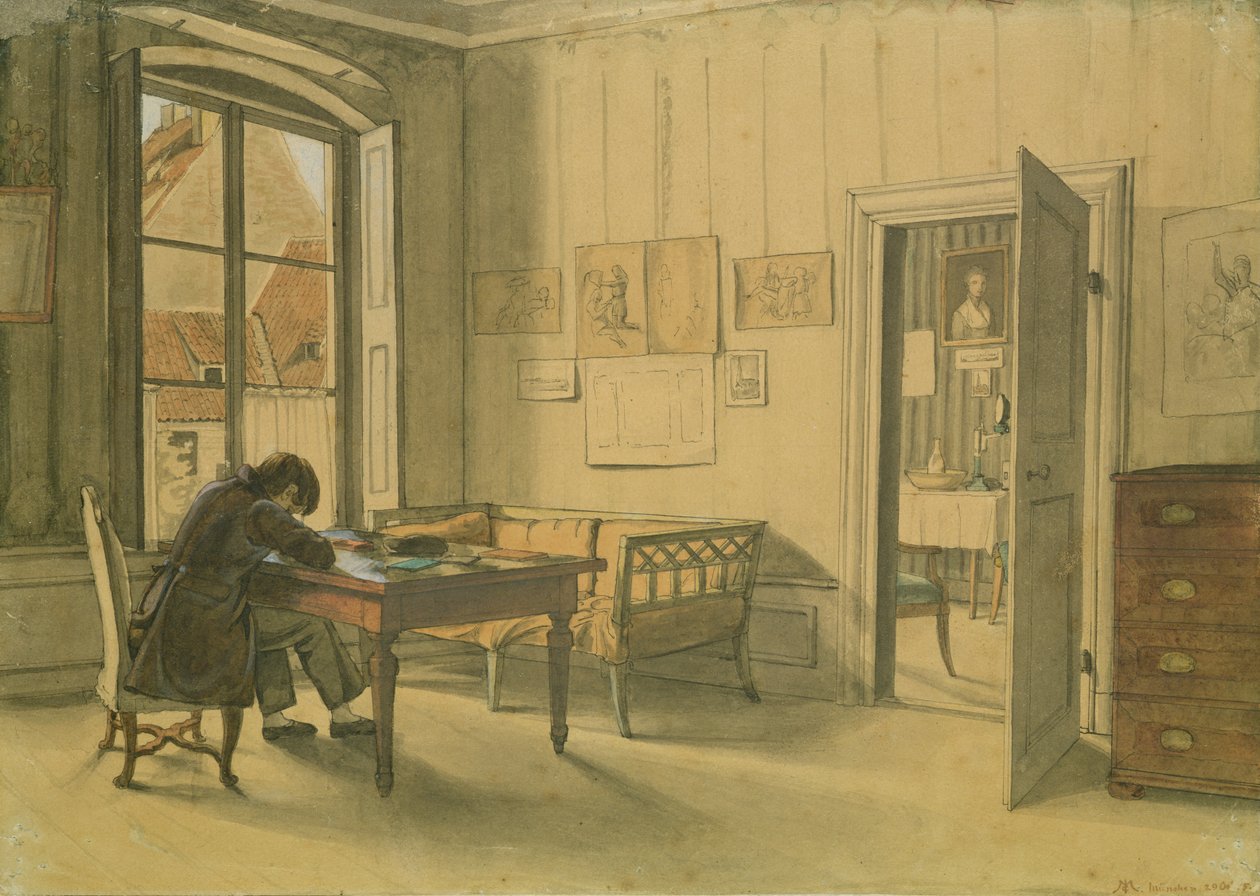 Erwin Speckter in his Munich Home by Carl Julius Milde