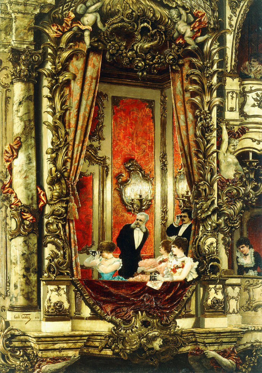 Franz Josef at the Opera, 1883 by Carl Kahler