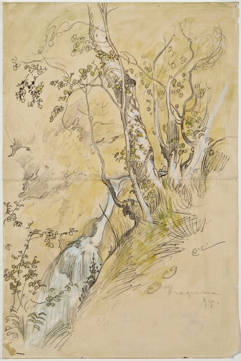 Birches by the Stream by Carl Larsson