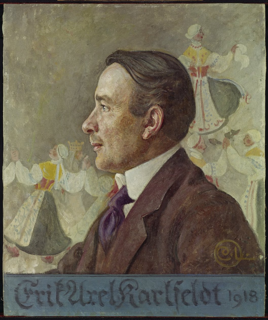 Erik Axel Karlfeldt (1864-1931), Honorary Doctor of Philosophy, Poet, 1918 by Carl Larsson