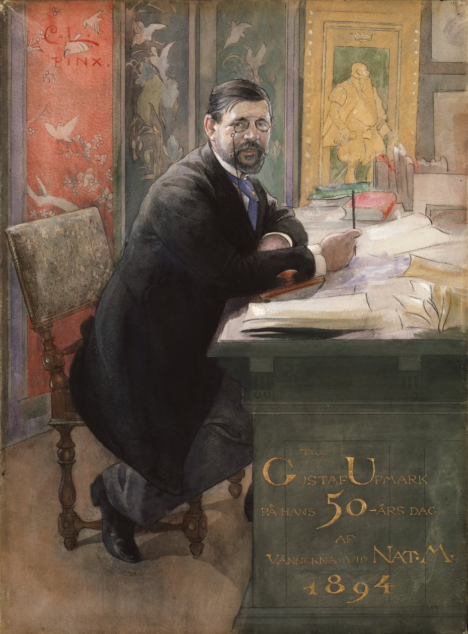 Gustaf Upmark, Director General of the Nationalmuseum, 1894 by Carl Larsson