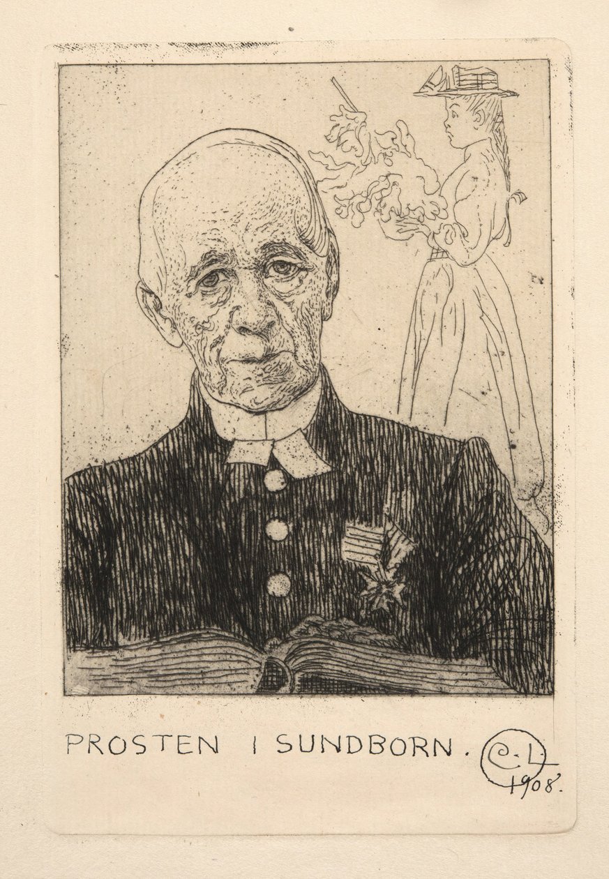 The Pastor (Petterson) in Sundborn by Carl Larsson