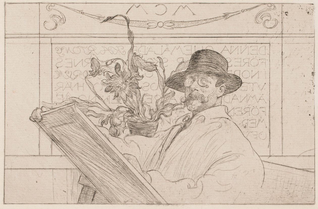 Self-Portrait by Carl Larsson