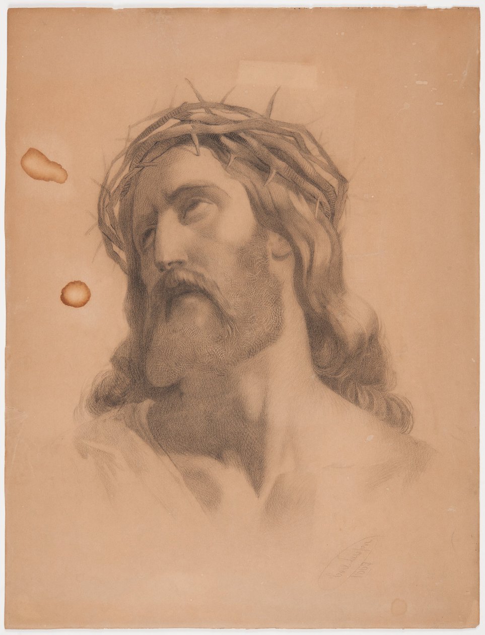 Crowned Head of Christ by Carl Larsson