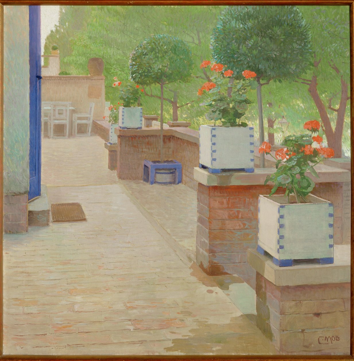 Garden terrace by Carl Moll