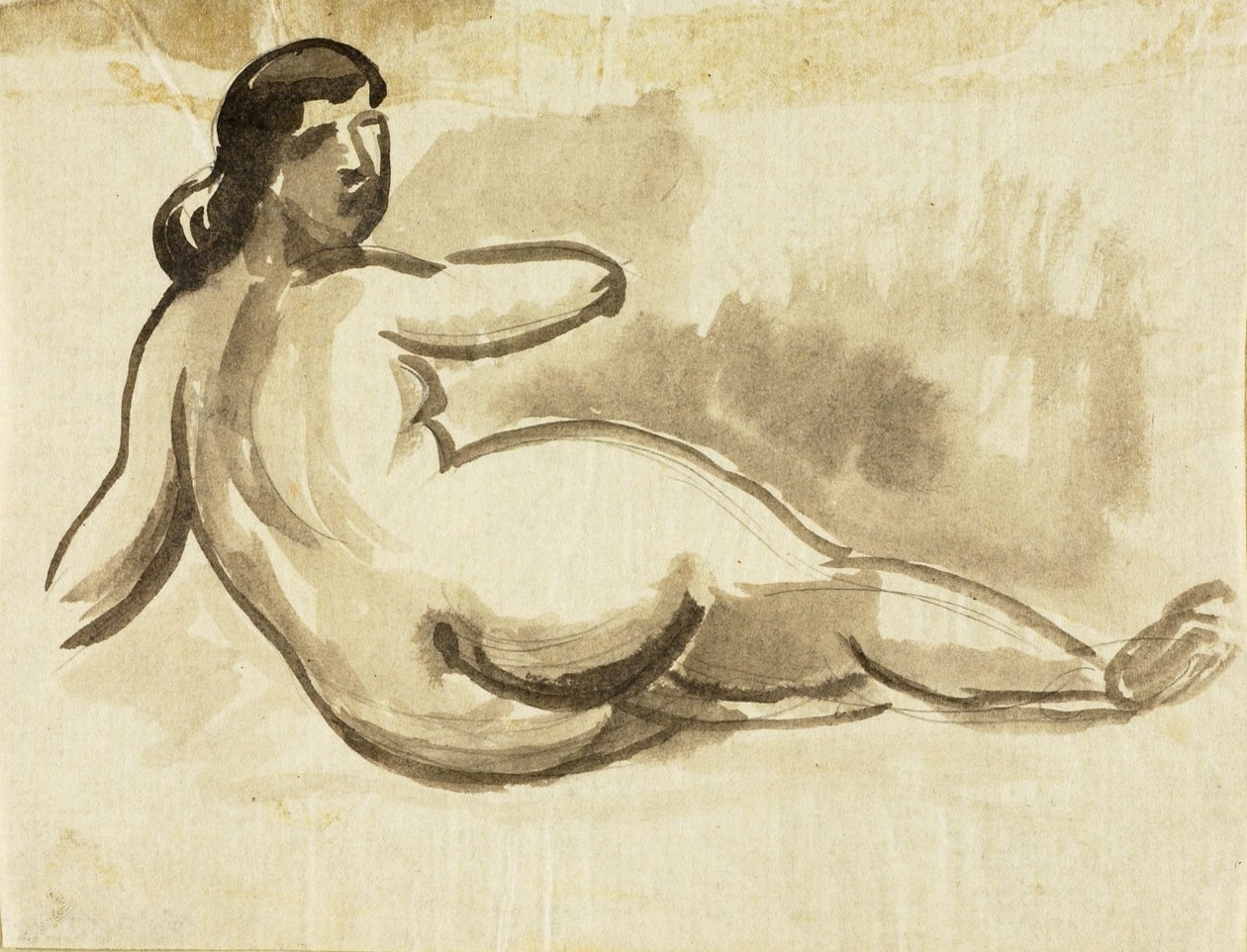 Reclining Female Nude by Carl Newman