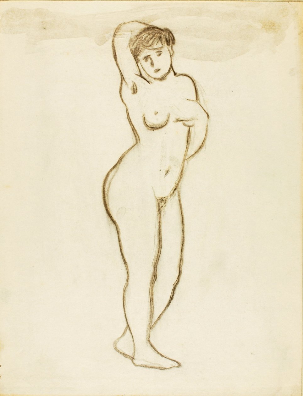 Standing Female Nude by Carl Newman