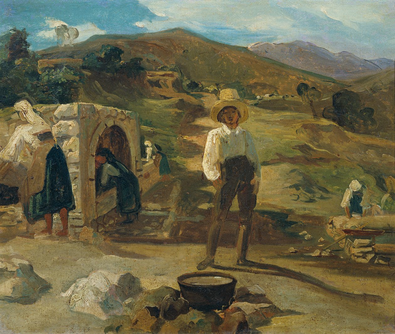 Italian Landscape by Carl Rahl
