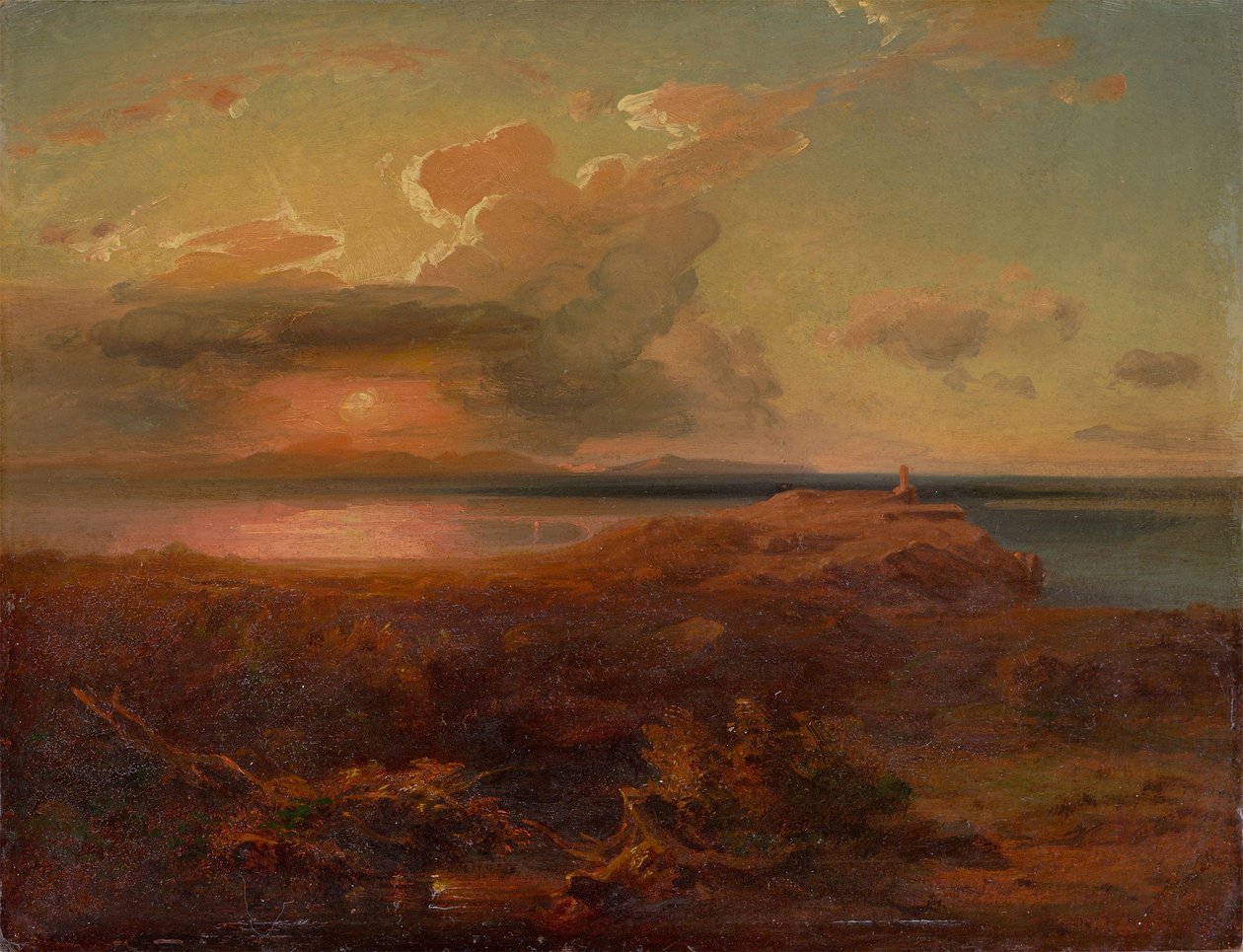 Aegina with the Temple of Apollo, circa 1835 by Carl Rottmann