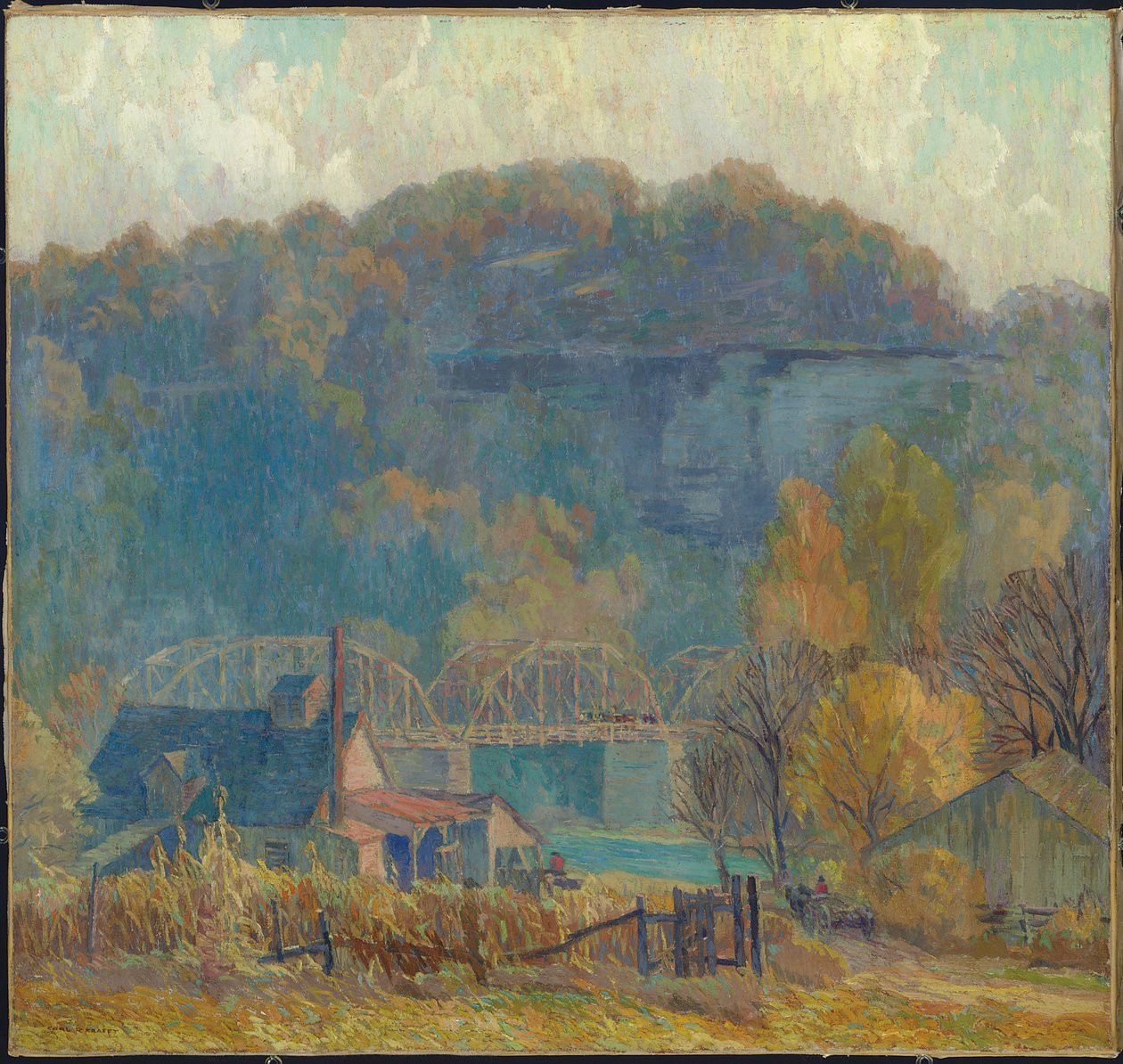 The Cliff at Morning, Ozarks by Carl Rudolph Krafft