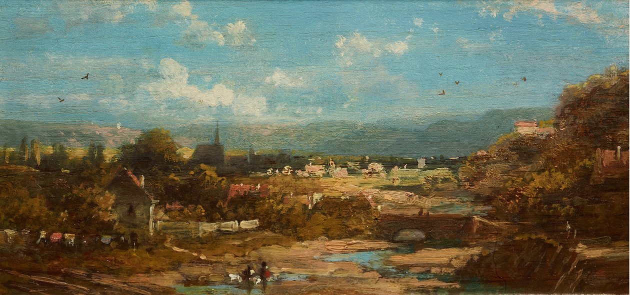 Bavarian Town by Carl Spitzweg