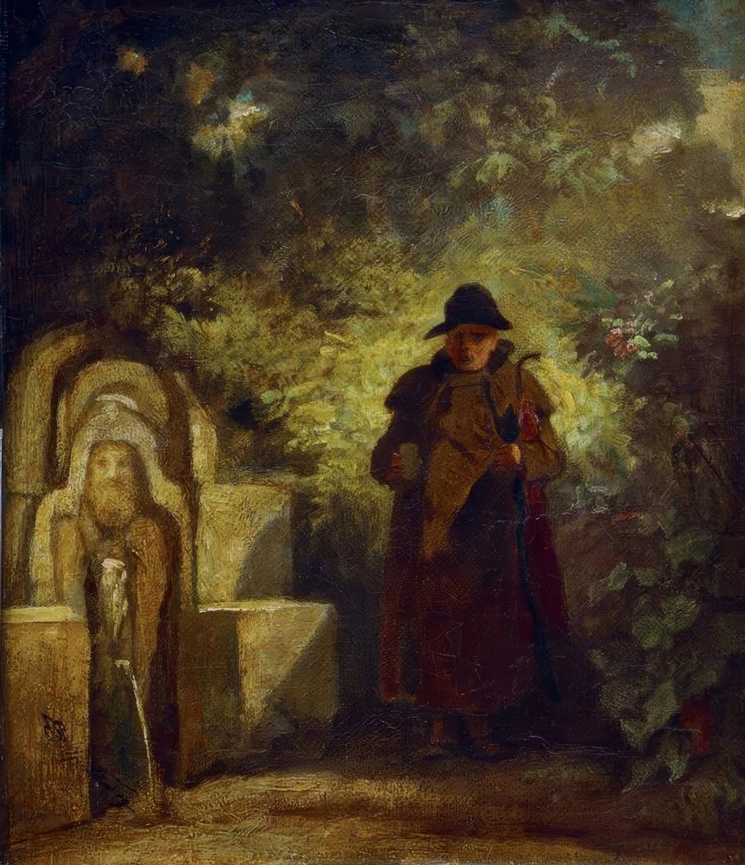 The Fountain Guest by Carl Spitzweg