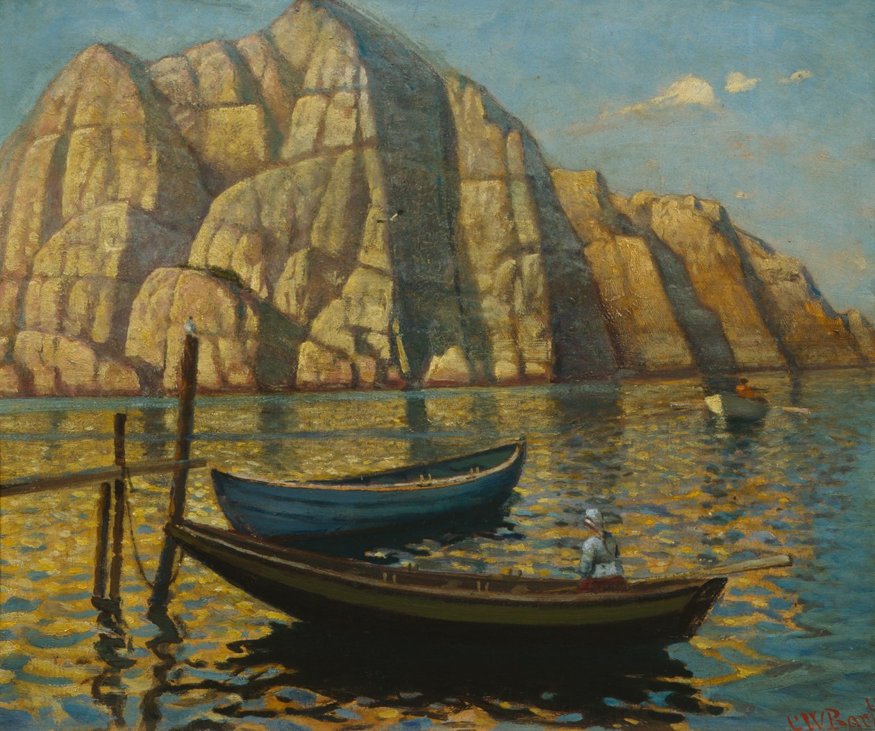 The Island Fornet near Kjerringvik by Carl Wilhelm Barth