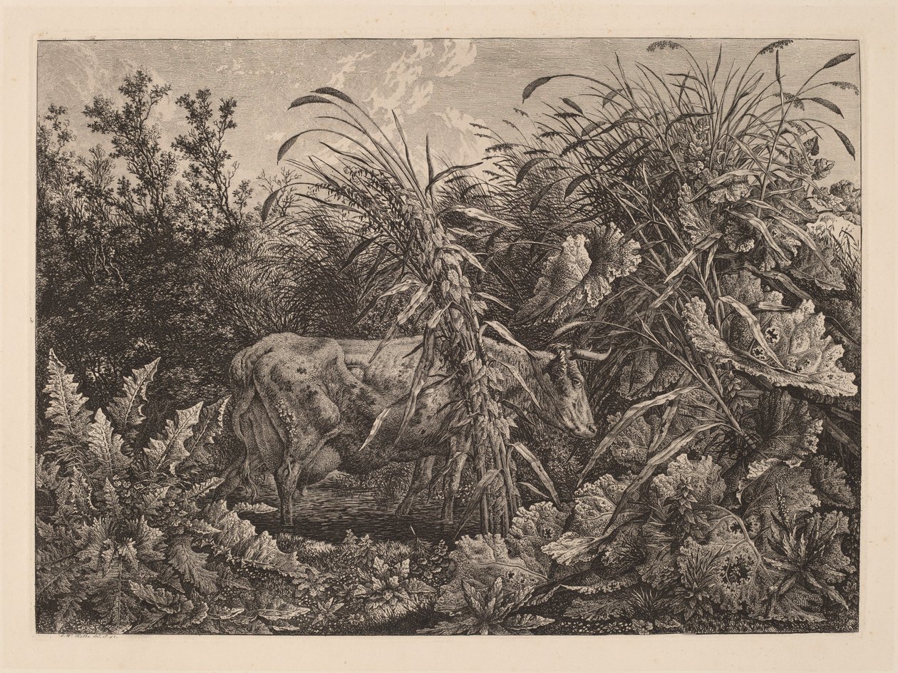 The Cow in the Swamp by Carl Wilhelm Kolbe, the elder