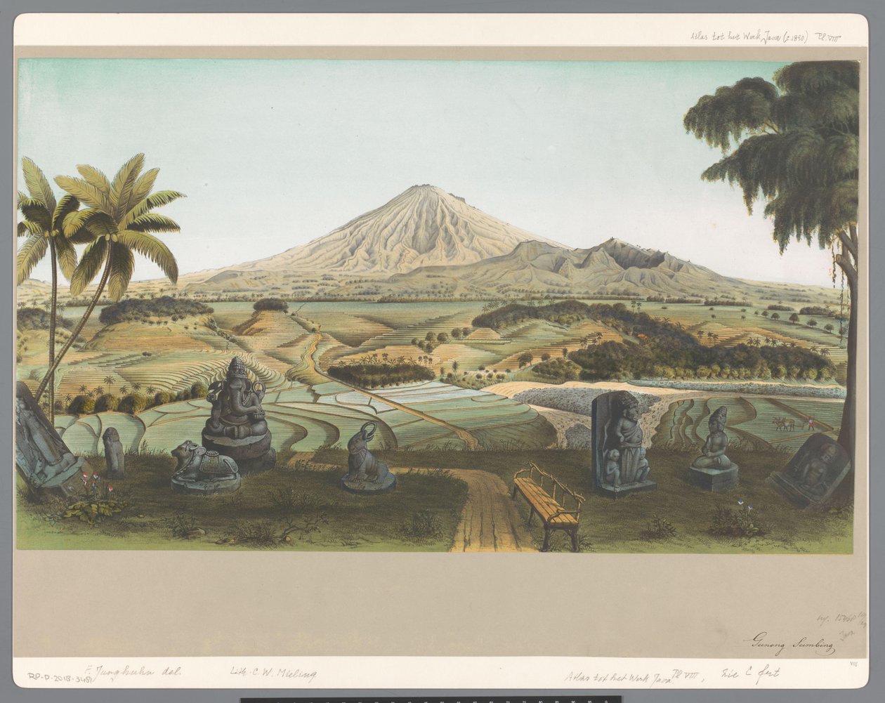 View of Mount Sumbing in Java by Carl Wilhelm Mieling (possibly)