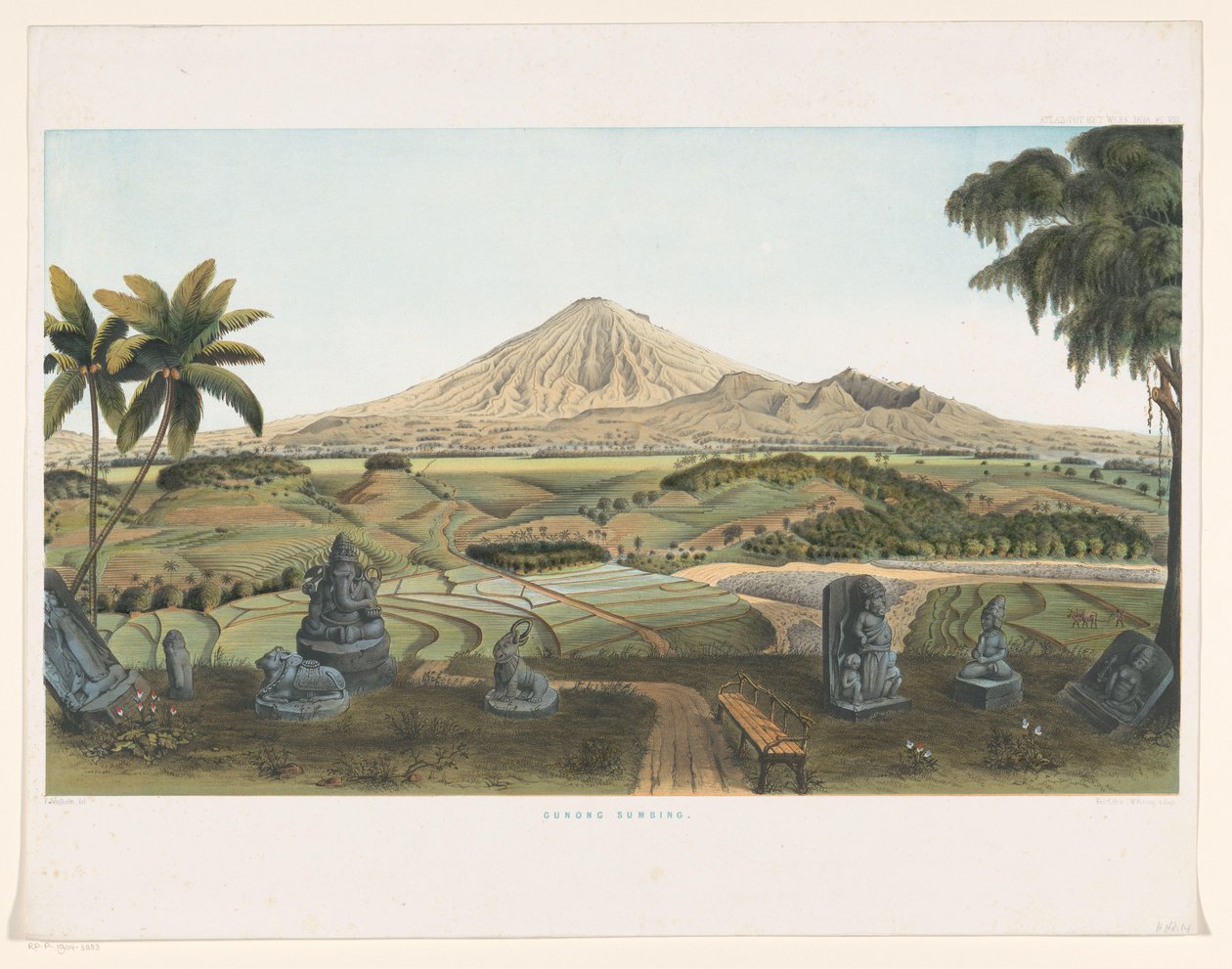 Volcano Sumbing in Java by Carl Wilhelm Mieling (possibly)