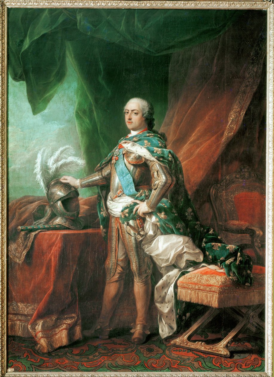 Louis XV in His Coronation Robes by Carle (circle of) Vanloo
