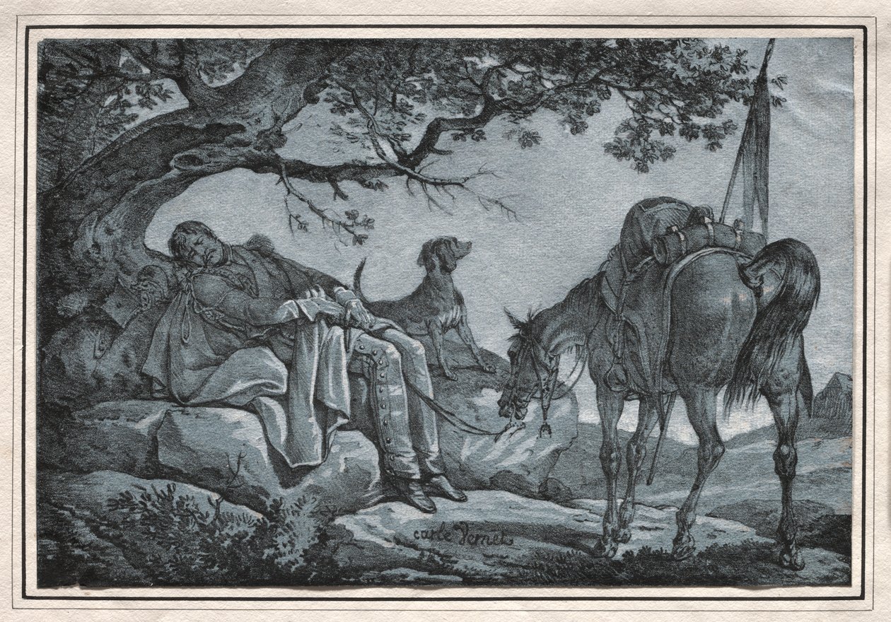 The Sleeping Soldier by Carle Vernet