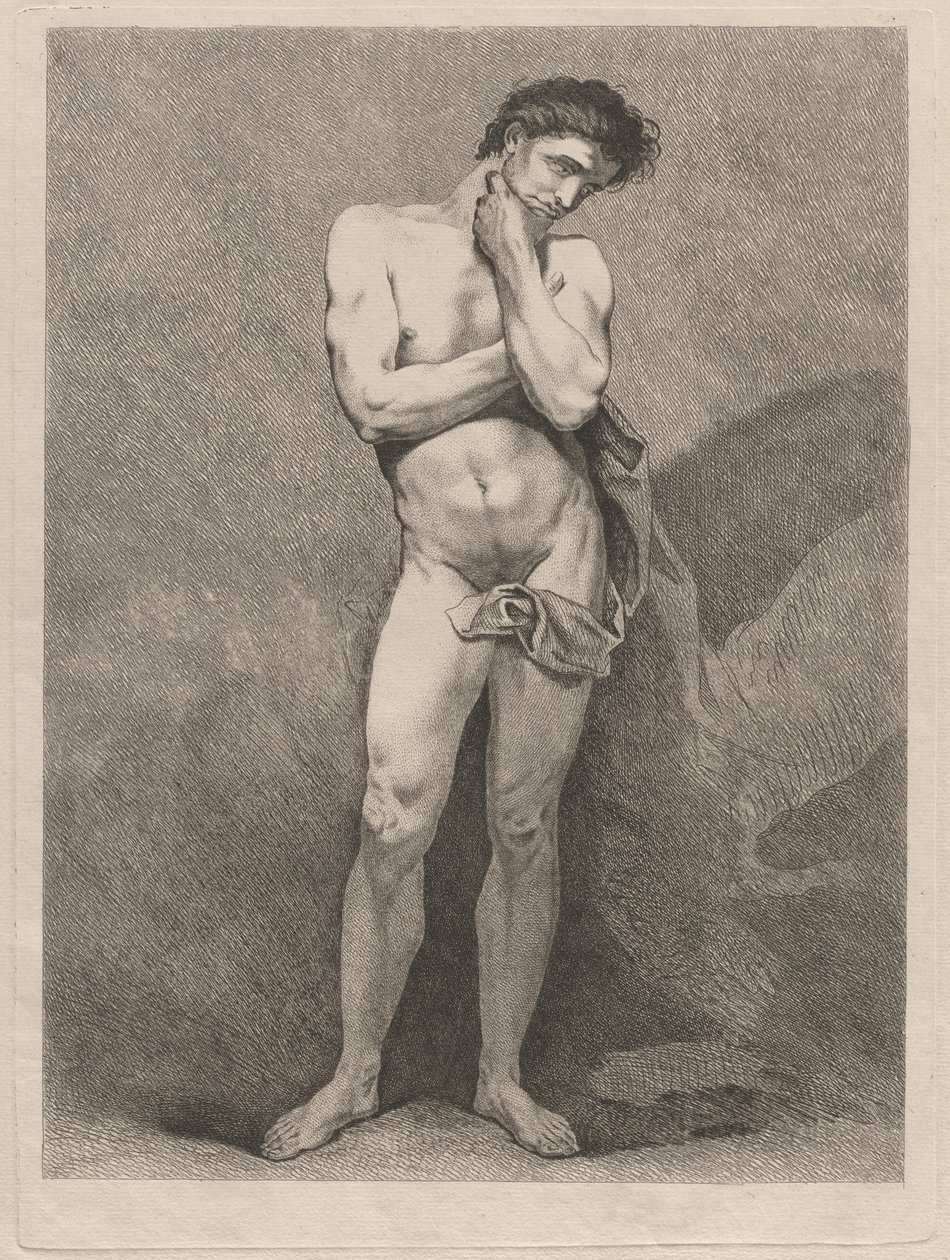 Standing Man in Pensive Pose by Carle van Loo