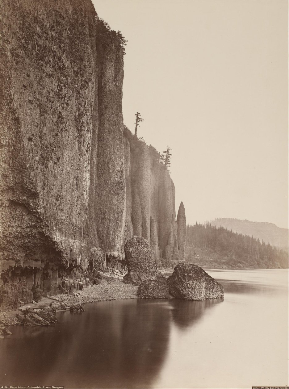 Cape Horn, Columbia River, Oregon by Carleton E. Watkins