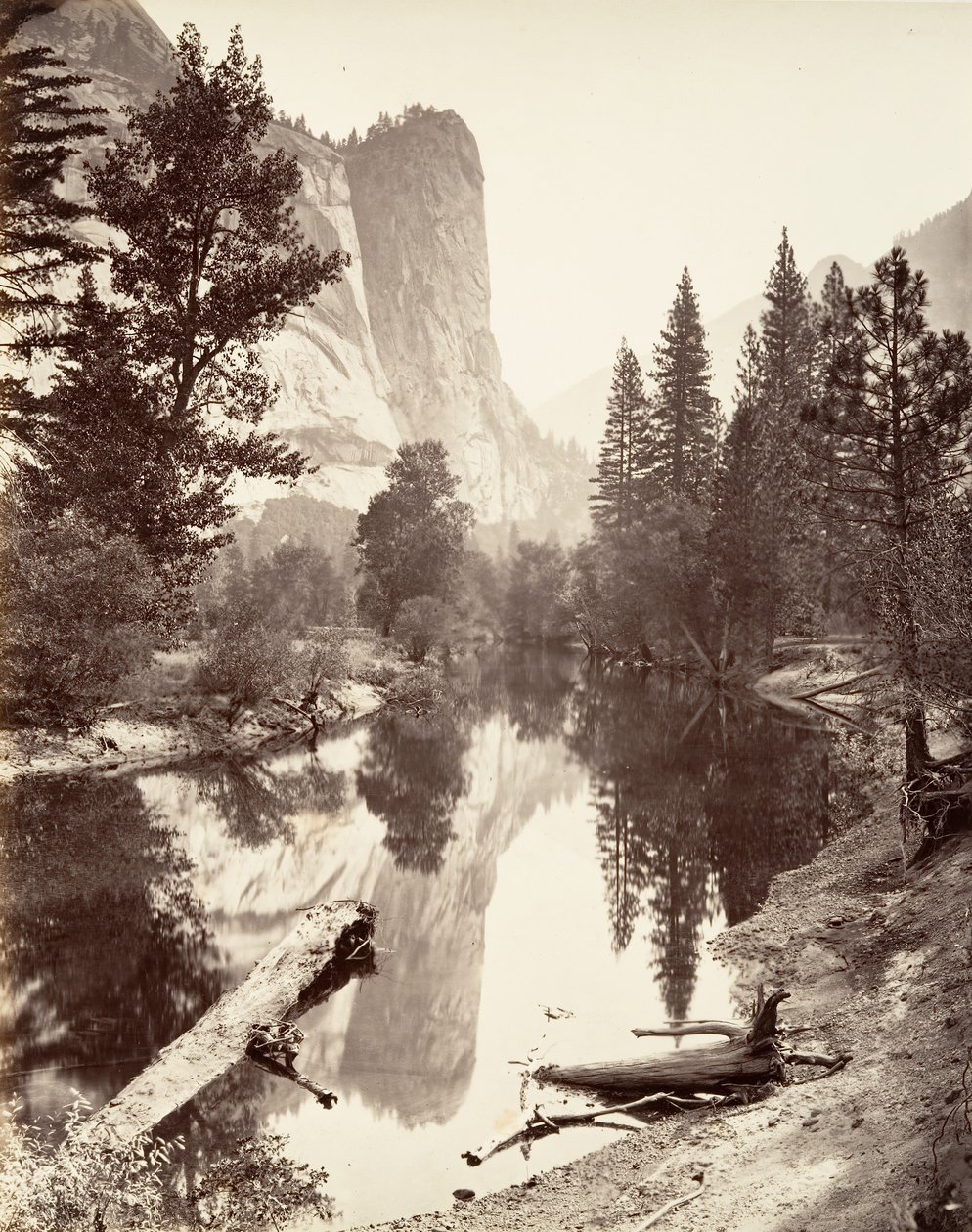 Washington Tower, Yosemite by Carleton E. Watkins.
