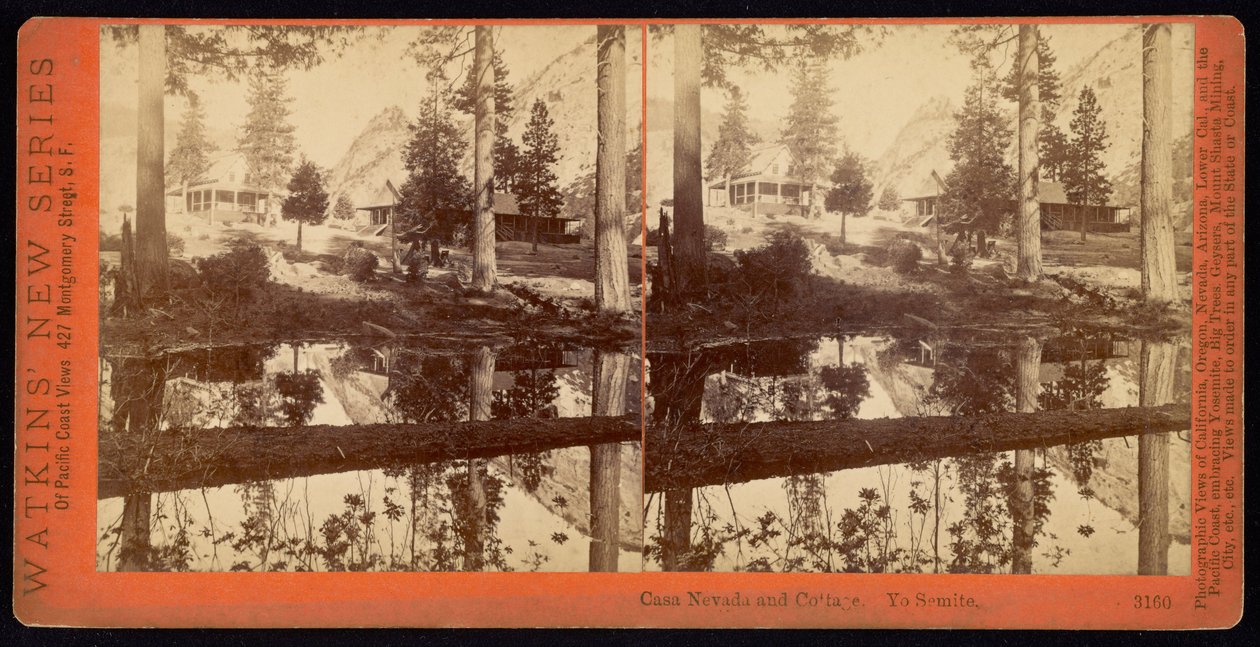 Casa Nevada and Cottage, Yosemite by Carleton Watkins