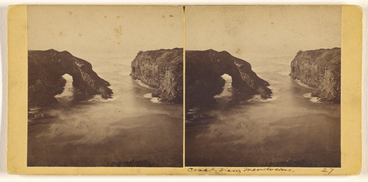Coast View. Mendocino. by Carleton Watkins