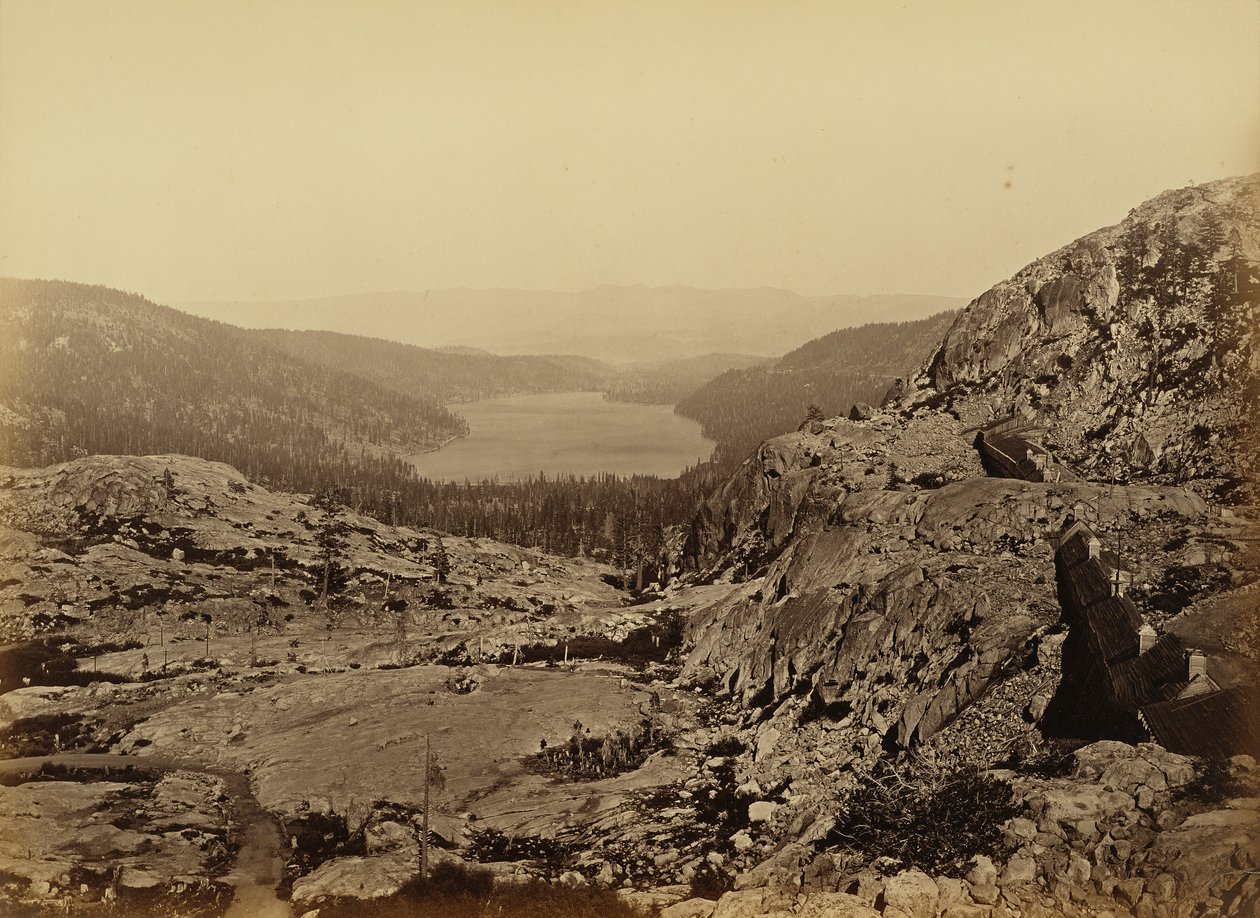 Donner Lake, C. P. R. R. by Carleton Watkins