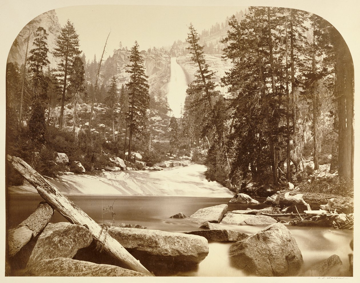 Nevada Fall - 700 ft, Yosemite by Carleton Watkins