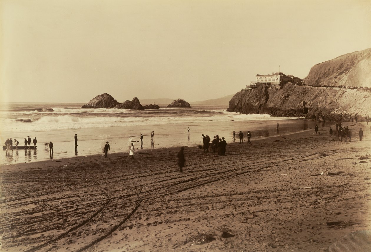 The Cliff House, San Francisco by Carleton Watkins