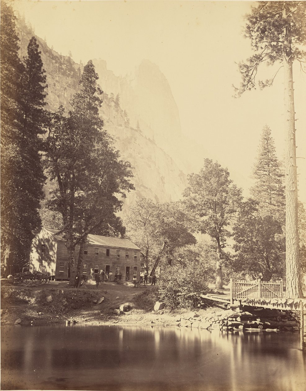 The Sentinel and Hotel by Carleton Watkins