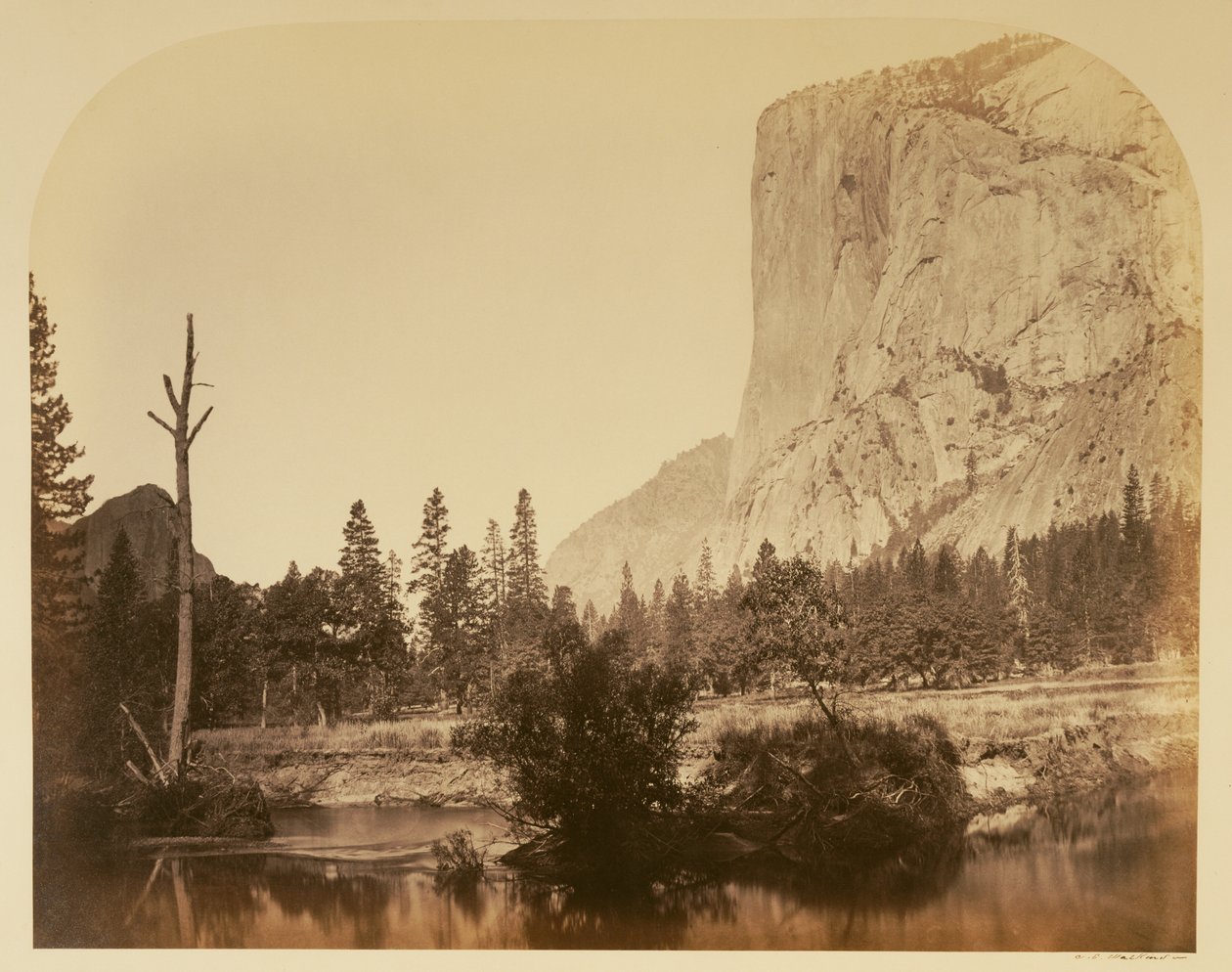 Tutucanula - El Capitan 3600 ft. Yosemite by Carleton Watkins