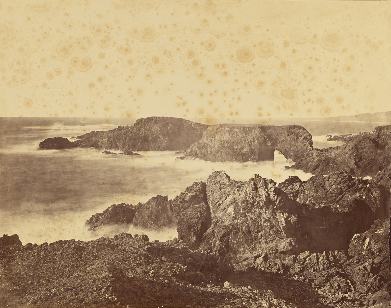 View of the Mendocino Coast / Coast View Off Mendocino by Carleton Watkins